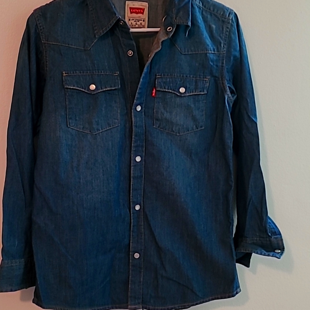 Levi's little girls denim shirt